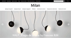 Desktop Screenshot of milan-iluminacion.com